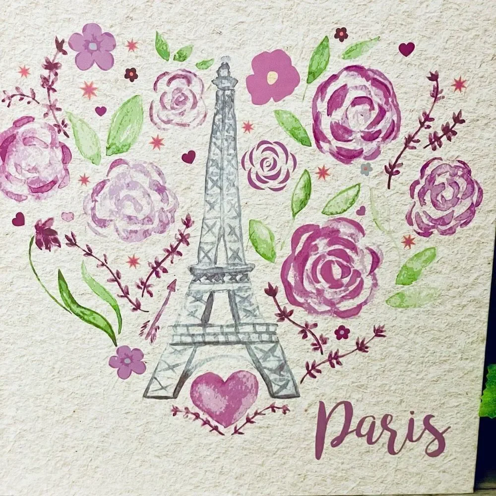 New Paris Eiffel Tower Sand Color sketchbook 76 acid free perforated pages